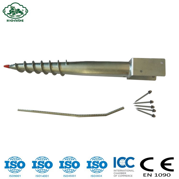 wooden house ground screw