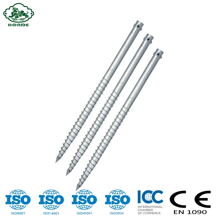 Solar System Ground Screw Foundation